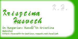 krisztina husveth business card